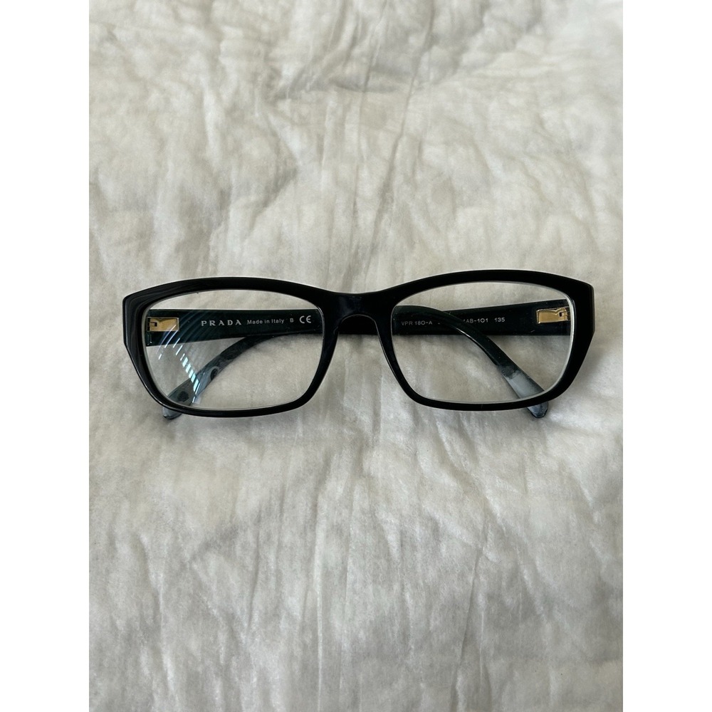 Prada Eyeglasses VPR 18O-A 54-18-135, Plastic, Italy - Frames Only